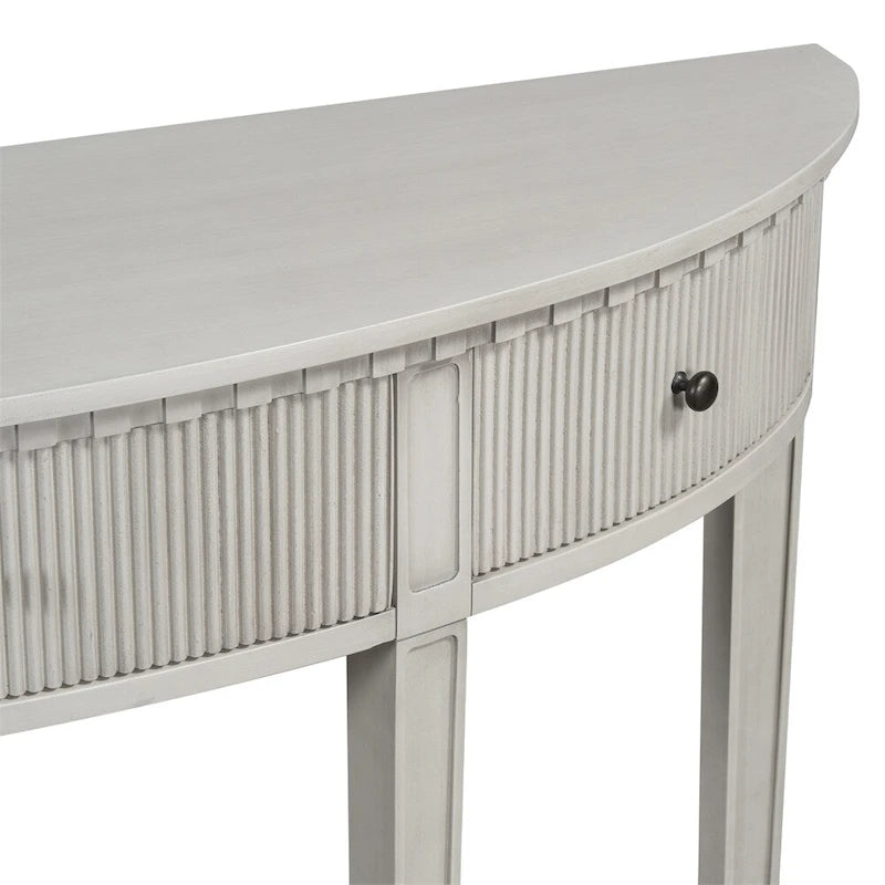 U-Style Distinctive Features of Pine Veneer Console Table