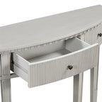 U-Style Distinctive Features of Pine Veneer Console Table