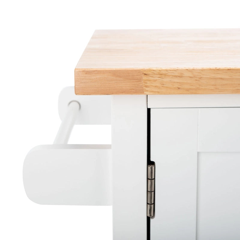 2-Door 1-Shelf Kitchen Cart - 45.7 W x 17.3 L x 35.6 H - 46Wx17Dx36H