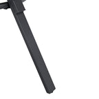 Indoor round dining table with metal legs