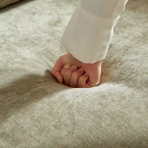 3-pieces Linen Modular Sofa Set with 3+3+1 Seater Combo and Wooden Frame & 5 Pillows