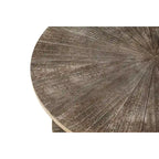 31.5 Farmhouse Round Coffee Table with 2-Tier Storage & Metal Leg