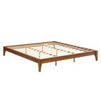 Solid bamboo and wood platform bed frame