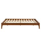 Solid bamboo and wood platform bed frame
