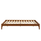 Solid bamboo and wood platform bed frame