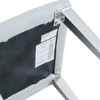 High Back Dining Chair Set of 2 PU Leather Upholstered Chair Living Room Decorative Side Chair Metal Frame Home Chair