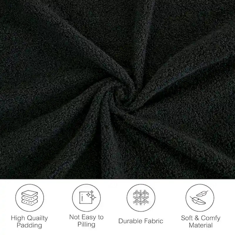 133 Lamb Velvet Convertible Sleeper Sofa with 7 Pillows (3 Back + 4 Throw), Foldable Gaming Bed Design