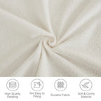 133 Lamb Velvet Convertible Sleeper Sofa with 7 Pillows (3 Back + 4 Throw), Foldable Gaming Bed Design