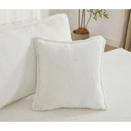 133 Lamb Velvet Convertible Sleeper Sofa with 7 Pillows (3 Back + 4 Throw), Foldable Gaming Bed Design