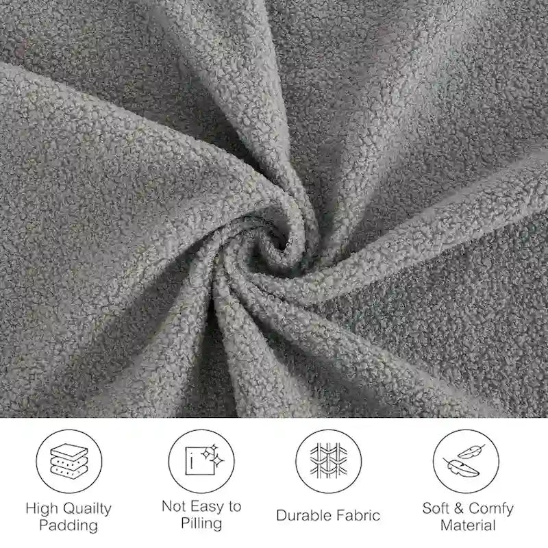 133 Lamb Velvet Convertible Sleeper Sofa with 7 Pillows (3 Back + 4 Throw), Foldable Gaming Bed Design