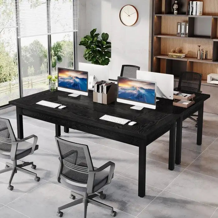 62.9 Inches Computer Desk, Large Executive Office Desk for Home Office