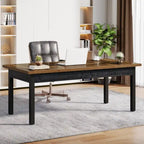 62.9 Inches Computer Desk, Large Executive Office Desk for Home Office