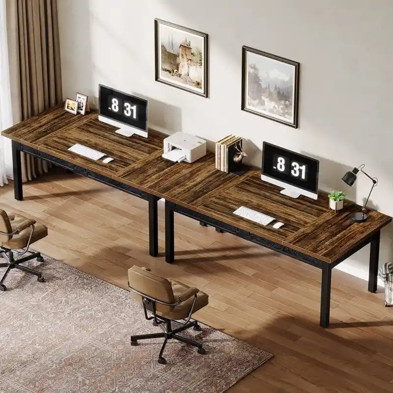 62.9 Inches Computer Desk, Large Executive Office Desk for Home Office