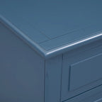 Mid-Century Modern Nightstand, Wooden Lockers with Metal Handle 3 Drawers, Entry Side Table with Solid Wood Legs