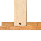 Oak Elegant Style Queen Size Wooden Platform Bed with Headboard for Bedroom