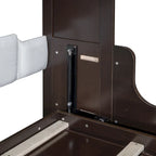 Espresso Queen Size Multi-function Murphy Bed with Cushion