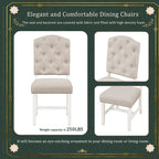 Retro 5-Piece Wooden Dining Table Set with Extendable Round Table & 4 Chairs