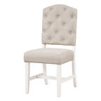 Retro 5-Piece Wooden Dining Table Set with Extendable Round Table & 4 Chairs