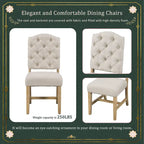 Retro 5-Piece Wooden Dining Table Set with Extendable Round Table & 4 Chairs