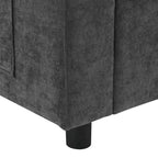 86.5 Chenille Modular Sofa with Storage Pockets, Movable Ottomans