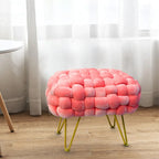Velvet Pouf Stool 27x20x20