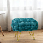 Velvet Pouf Stool 27x20x20
