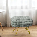 Velvet Pouf Stool 27x20x20