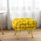 Velvet Pouf Stool 27x20x20