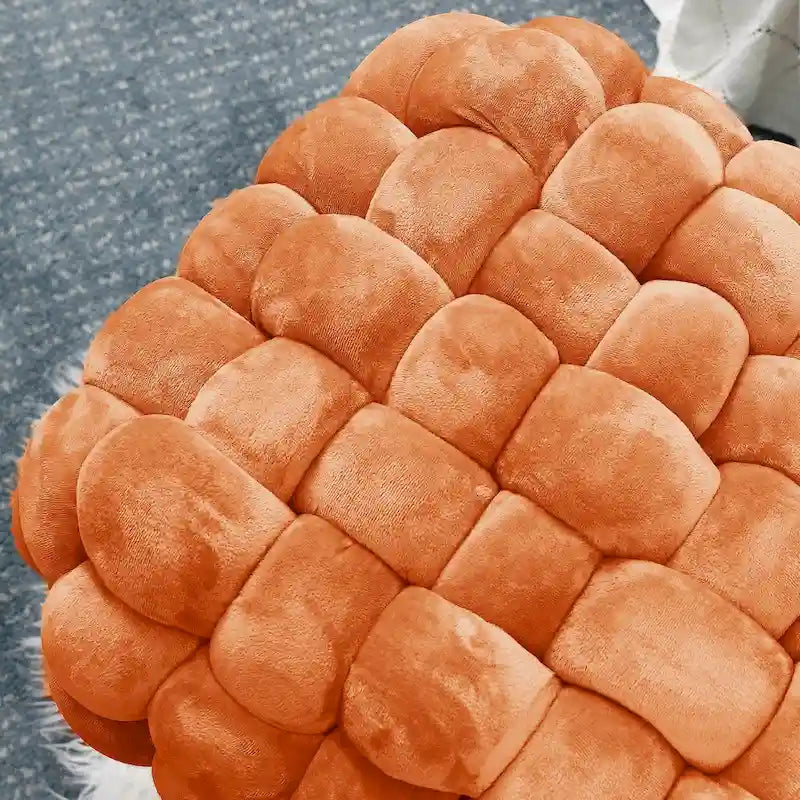 Velvet Pouf Stool 27x20x20