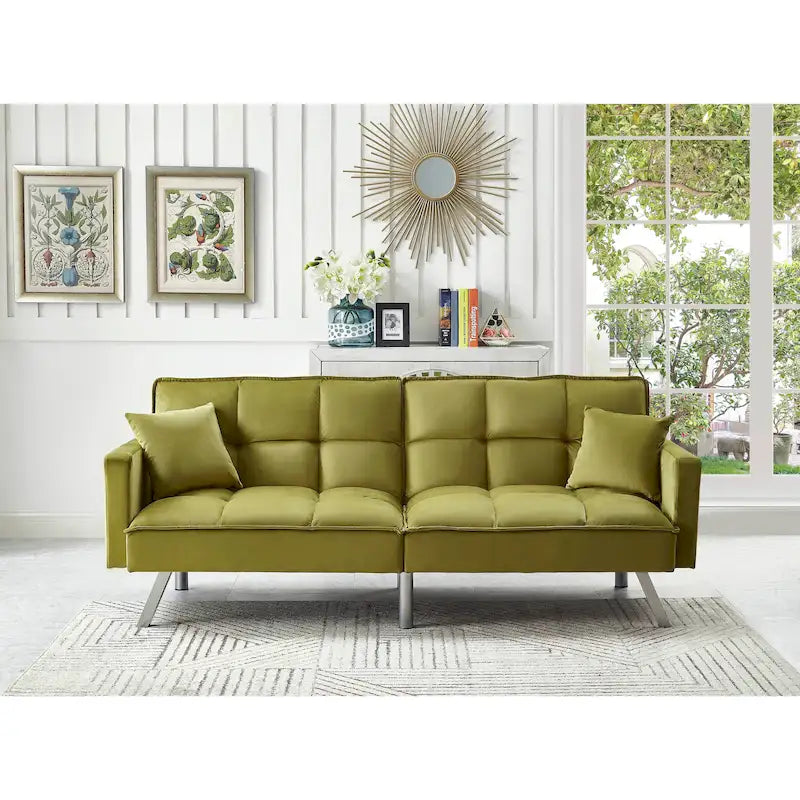 Velvet Sleeper Sofa Bed - 7 Colors - Convertible Couch for Living Room