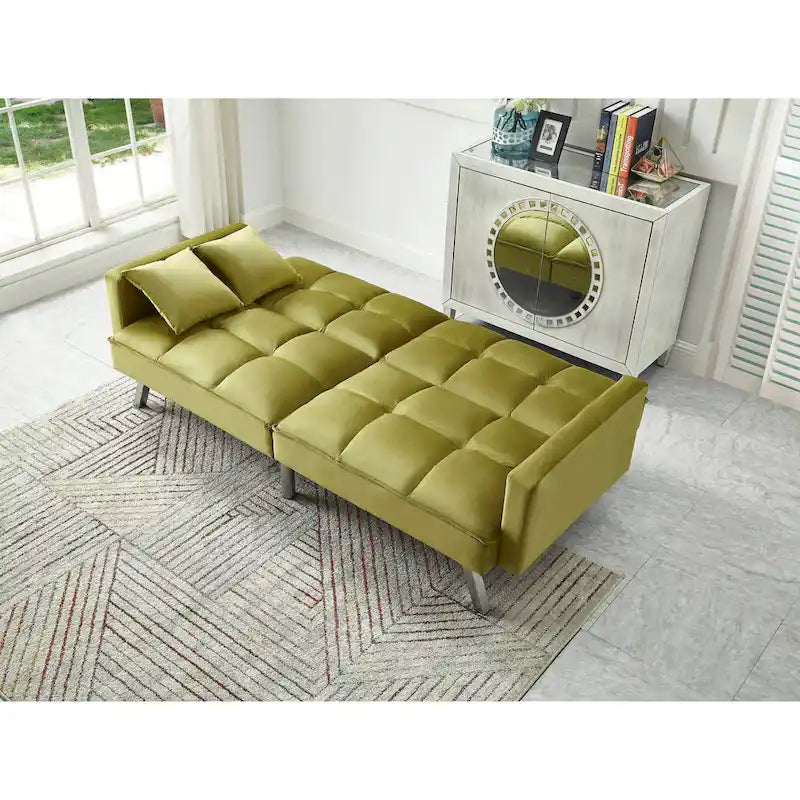 Velvet Sleeper Sofa Bed - 7 Colors - Convertible Couch for Living Room