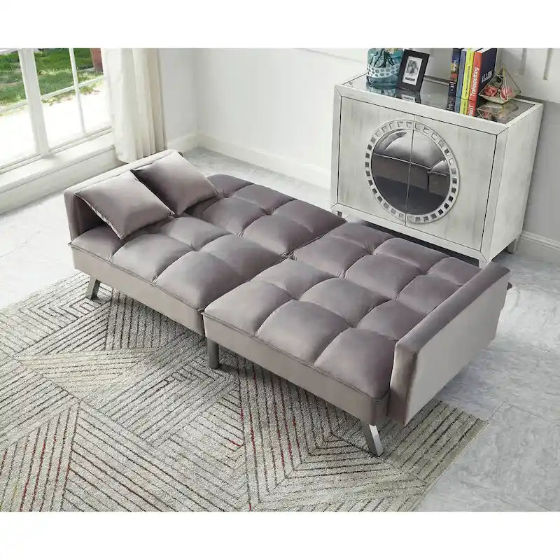 Velvet Sleeper Sofa Bed - 7 Colors - Convertible Couch for Living Room