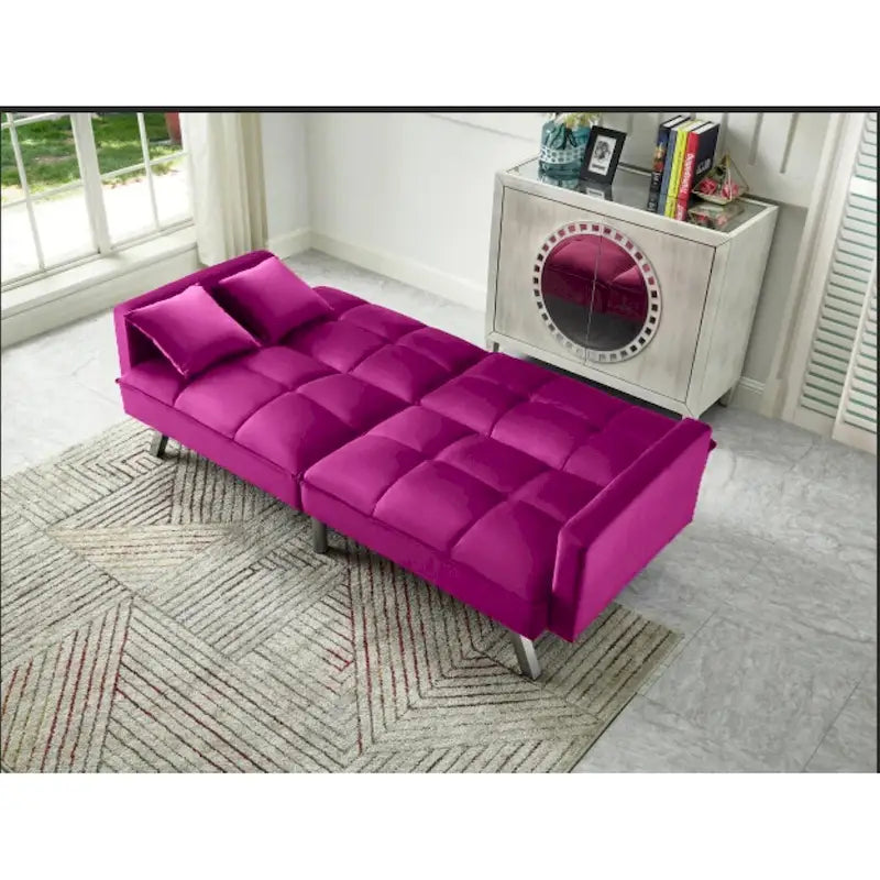 Velvet Sleeper Sofa Bed - 7 Colors - Convertible Couch for Living Room