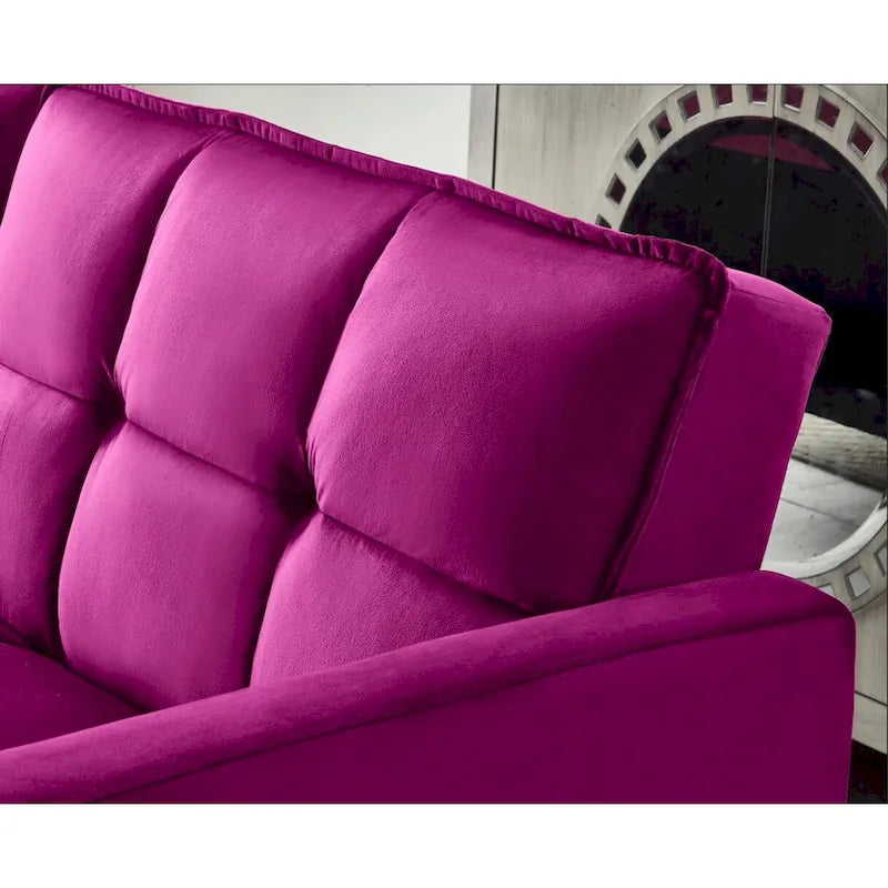 Velvet Sleeper Sofa Bed - 7 Colors - Convertible Couch for Living Room