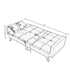 Velvet Sleeper Sofa Bed - 7 Colors - Convertible Couch for Living Room