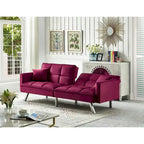 Velvet Sleeper Sofa Bed - 7 Colors - Convertible Couch for Living Room