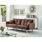 Velvet Sleeper Sofa Bed - 7 Colors - Convertible Couch for Living Room
