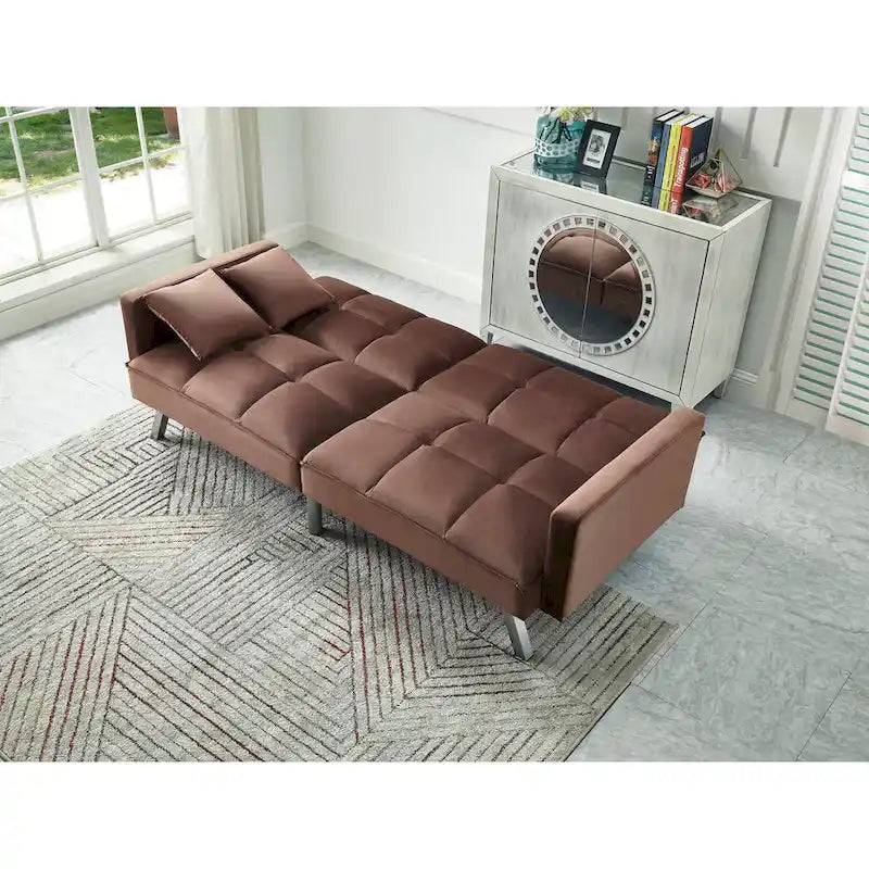 Velvet Sleeper Sofa Bed - 7 Colors - Convertible Couch for Living Room