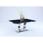 Dining Table with Black Marquina Marble Top