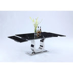 Dining Table with Black Marquina Marble Top