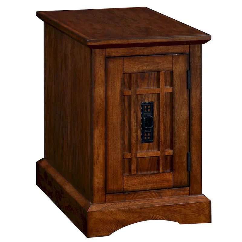 Mission Cabinet End Table - Solid Wood Side Table