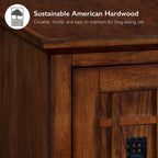 Mission Cabinet End Table - Solid Wood Side Table
