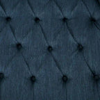 Rubberwood lounge chair, decorated with rivets