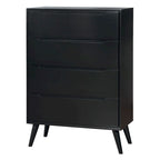 Medieval-style modern four-drawer solid wood cabinet
