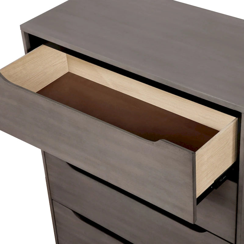 Medieval-style modern four-drawer solid wood cabinet