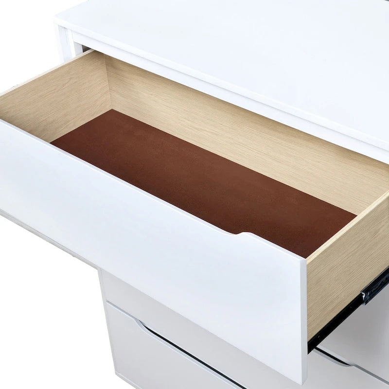 Medieval-style modern four-drawer solid wood cabinet