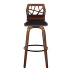 30" Fixed-Height Bar Stool with Bent Wood Legs (Set of 2) - Multiple Colors