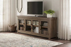 Signature Design by Ashley Boardernest Brown 85 TV Stand for TVs up to 97 - 85W x 18D x 33H