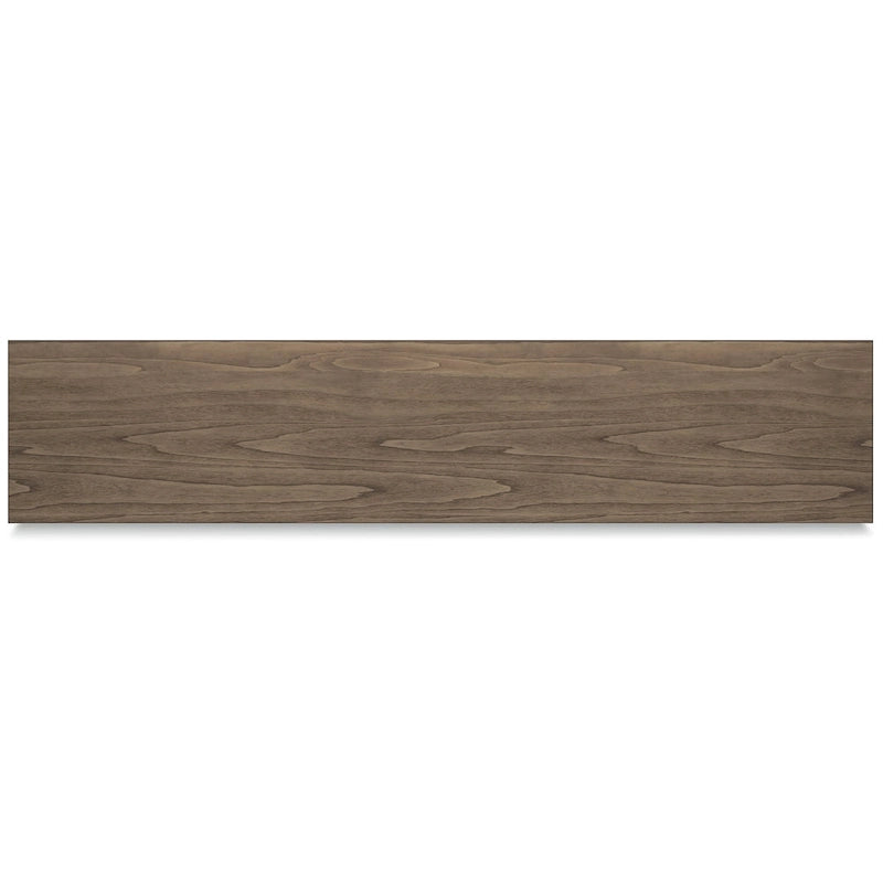 Brown 85" TV Stand with Glass Doors