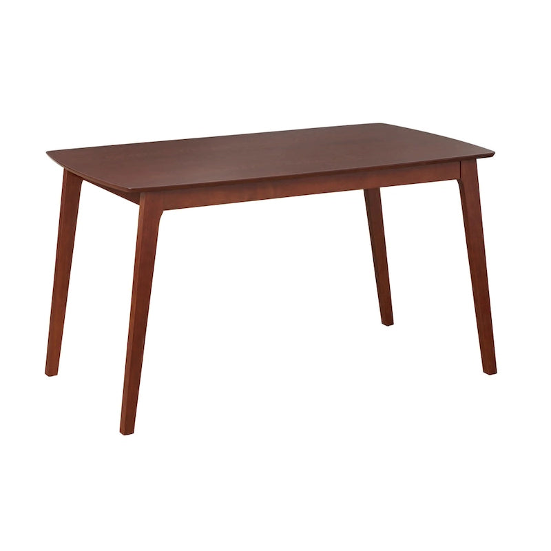 Mid-Century Dining Table - Natural/Walnut - Seats 6
